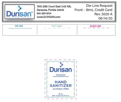 image description - 18mL hand sanitizer Credit card